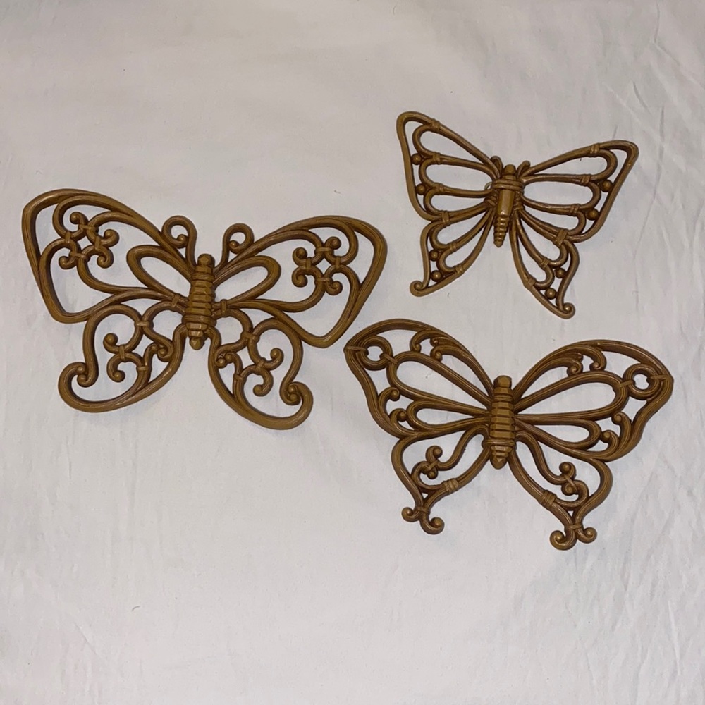 Retro Vintage Homco Butterfly wall decor